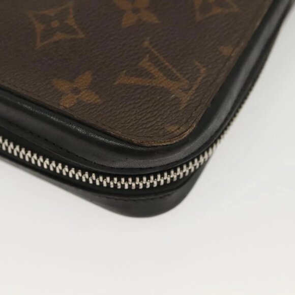 LOUIS VUITTON Monogram Macassar Zippy XL Long Wallet M61506 LV Auth 140217 - Picture 4 of 16